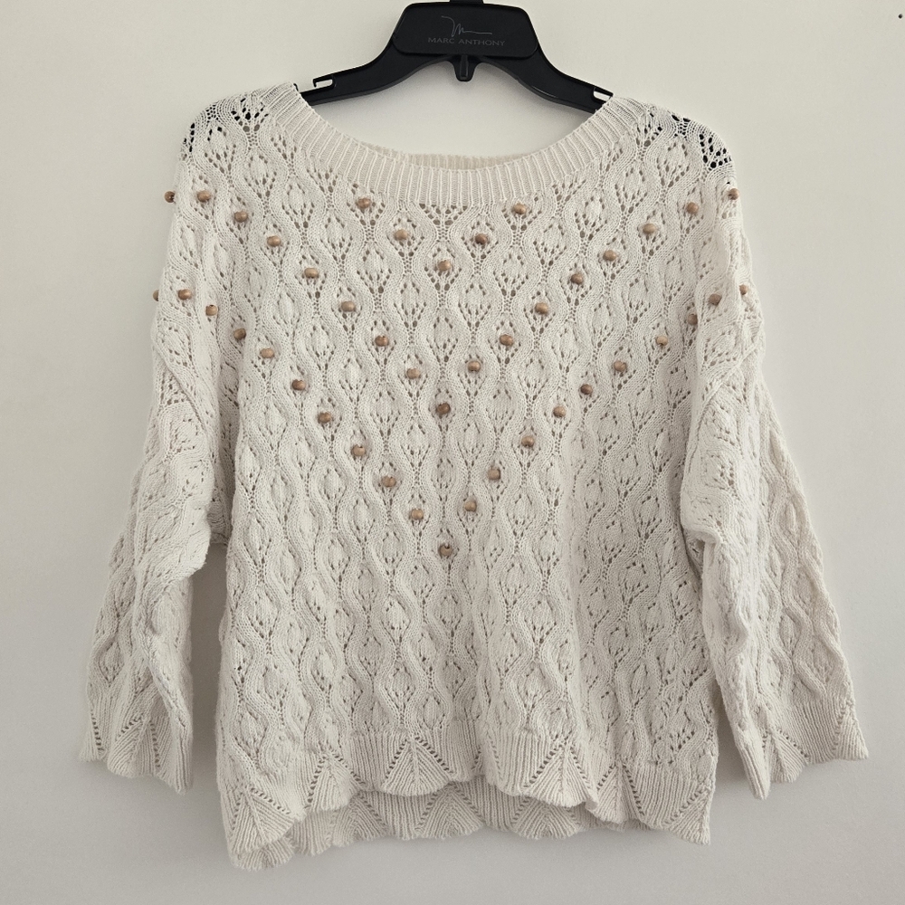 MNG ivory sweater
